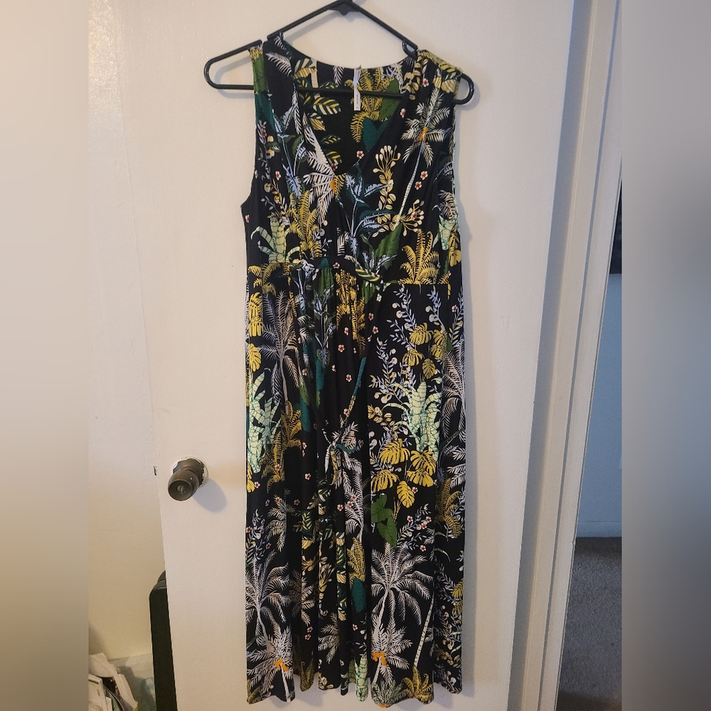 Soma Med Floral Sleeveless Maxi Dress